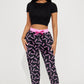 Love Love Pink and Black Pajama Bottom