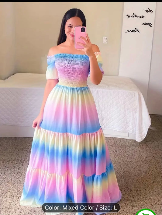 Rainbow Summer Dress