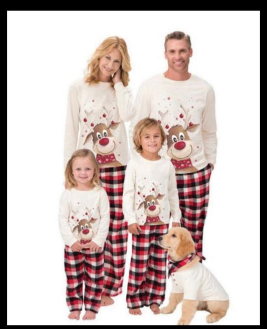 Reindeer Christmas Pajamas Family Set